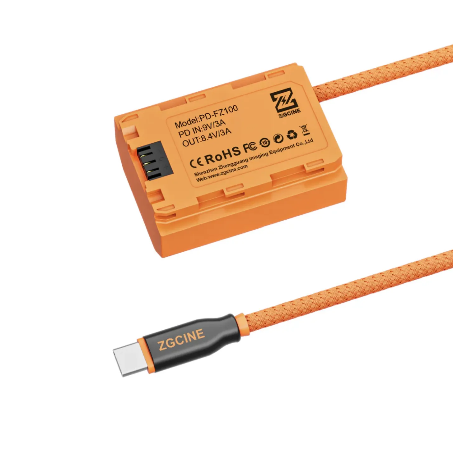 ZGCINE USB-C PD to FZ-100 Dummy Battery